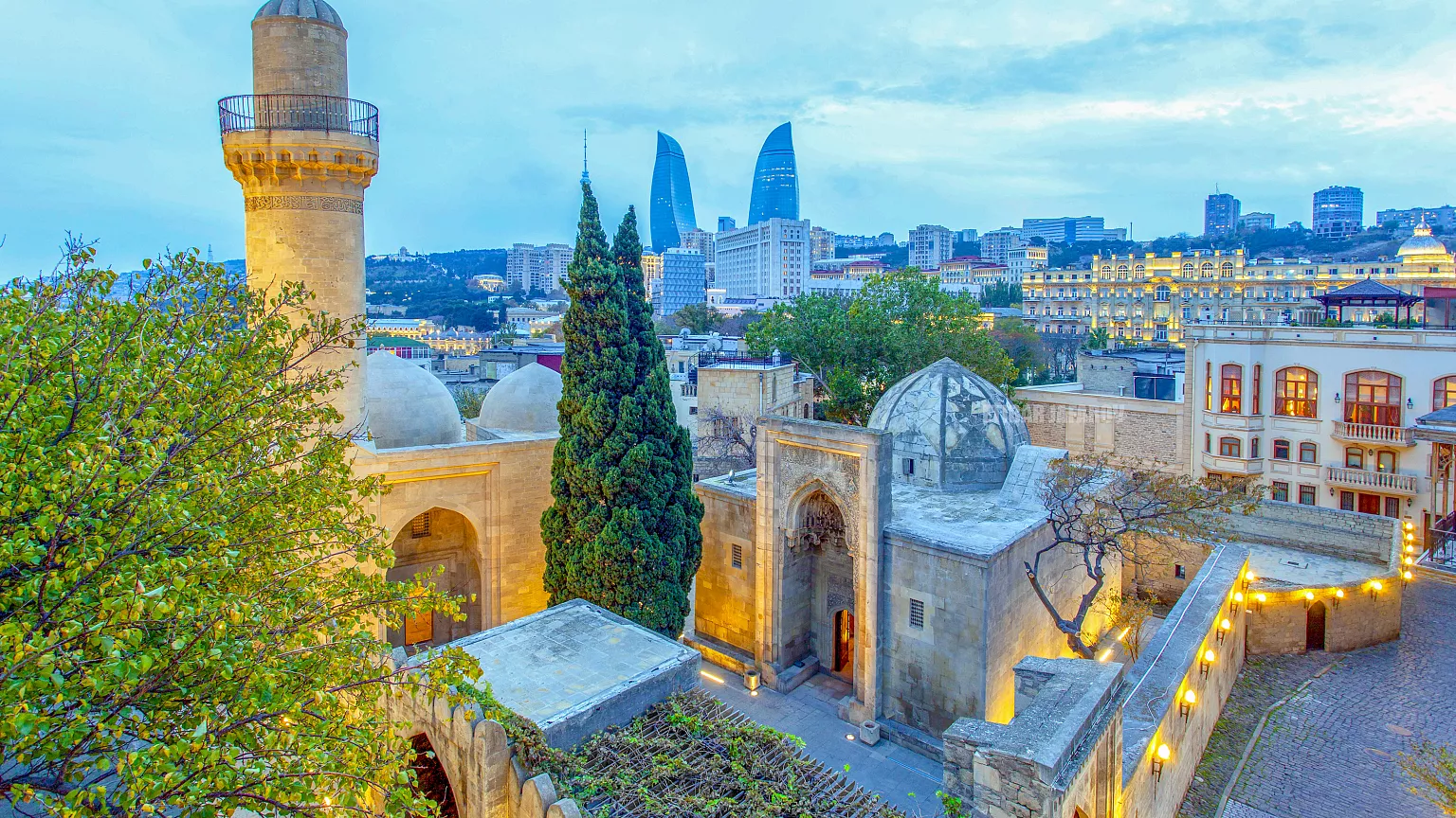 The Old City of Baku (Icherisheher) – a UNESCO World Heritage site, showcasing Azerbaijan’s rich architectural and cultural legacy.