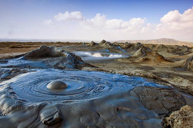 Witness the natural wonder of active mud volcanoes on Absheron.