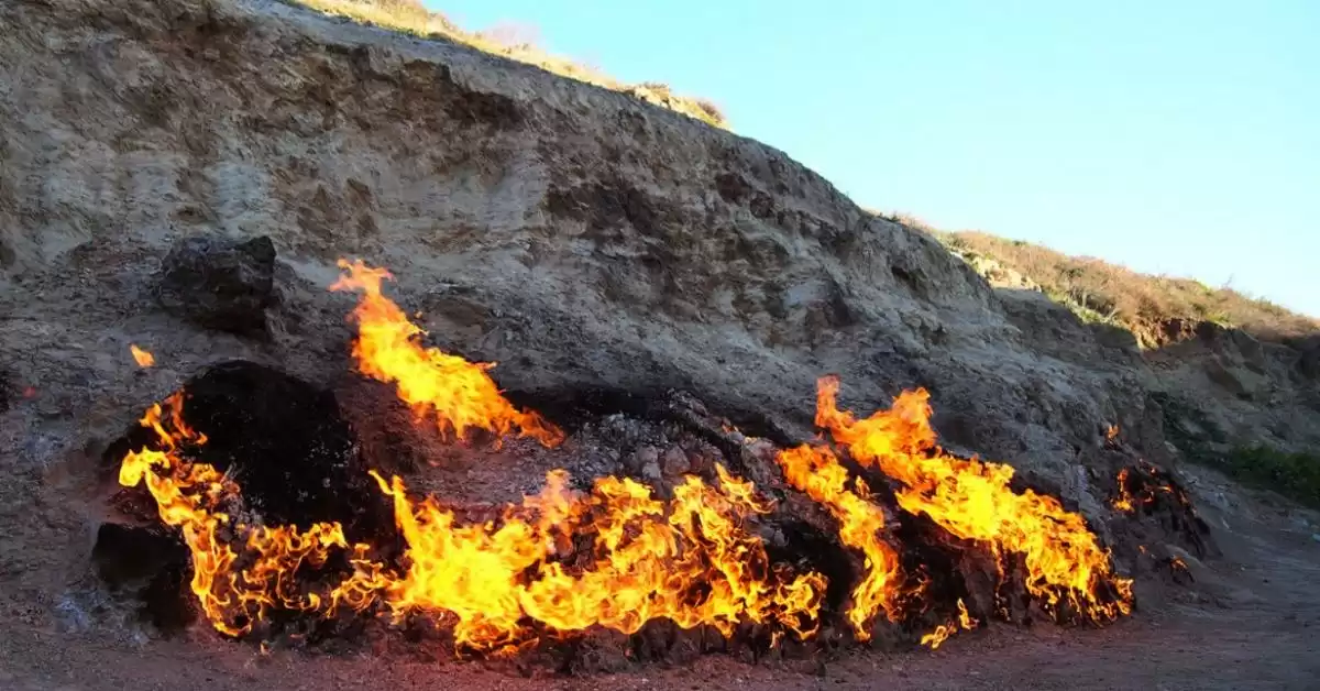The eternal fire of Yanardagh – one of Azerbaijan’s natural wonders