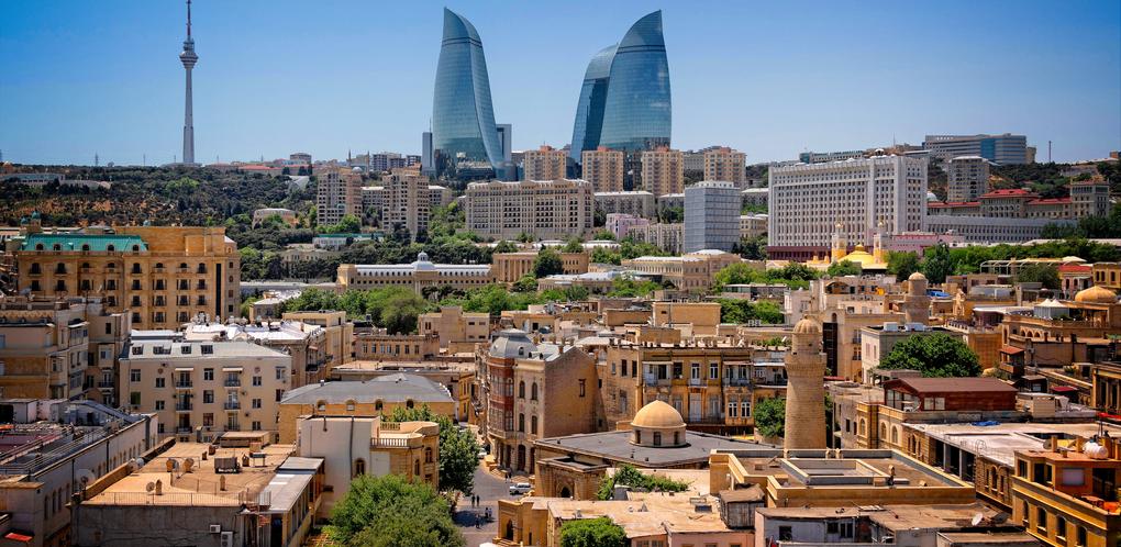 A panoramic view of Baku’s old and new architecture in harmony