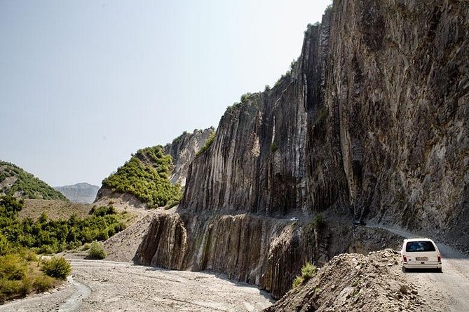 Breathtaking rocky landscapes surrounding the historic village of Lahij.