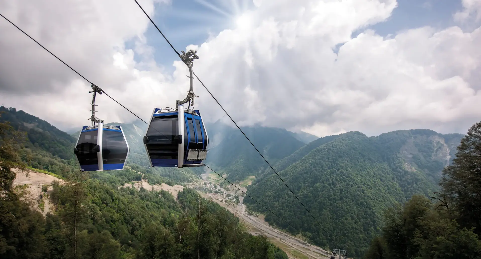 Stunning cable car ride at Tufandag Mountain Resort