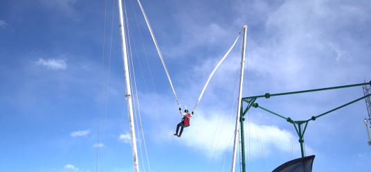 Fly through the sky and feel the thrill – Shahdag's zip line offers an unforgettable experience above the Caucasus Mountains.