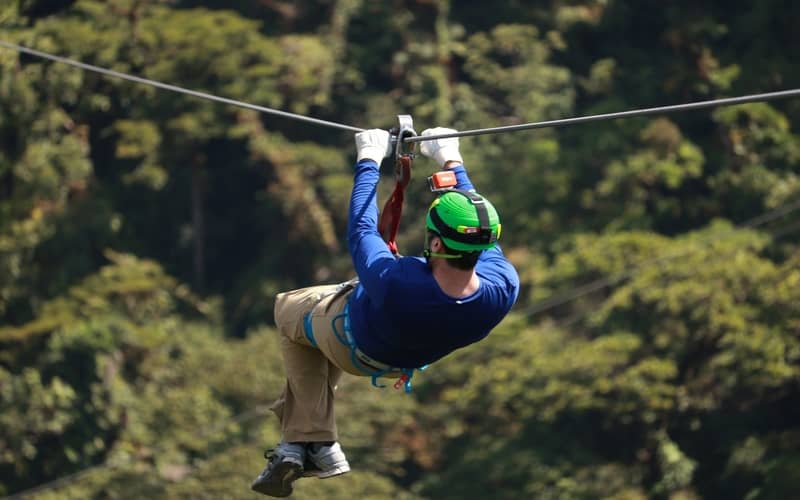 Thrilling zipline ride at Shahdag Resort