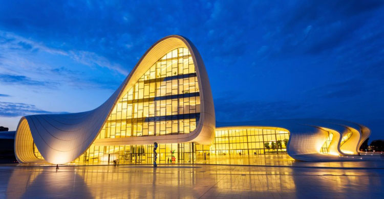baku night heydar aliyev centre